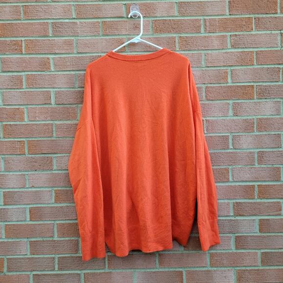 & OTHER STORIES Cashmere Sweater in Fire Orange size Large - Picture 2 of 6
